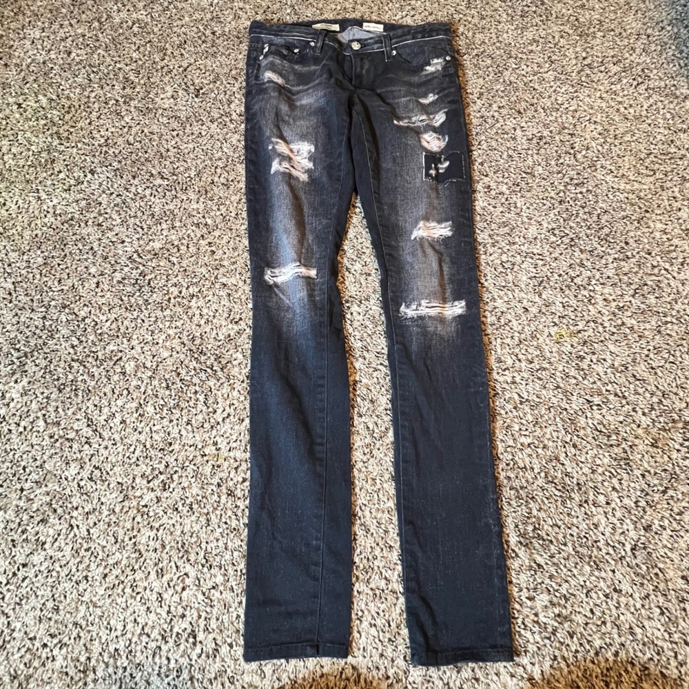 AG Adriano Goldschmied The Legging Super Skinny Distressed Jeans 25R LSN1288-BAI